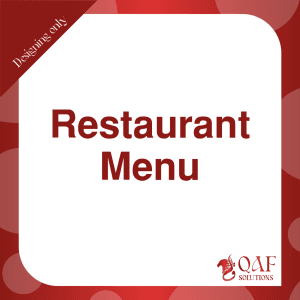 Restaurant Menu Design